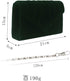 ZIUMUDY Elegant Velvet Envelope Pleated Clutch Bags Wedding Evening Shoulder Chain Handbags...