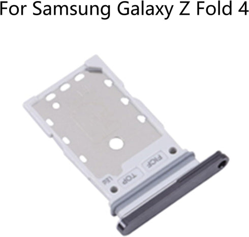 for Samsung Galaxy Z Fold 4 5G Dual SIM Card Tray Card Holder Slot Replacement Parts + Open Eject Pin (Black)...