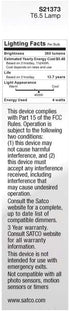 Satco 23173-4T6.5/LED/FR/940/120V/E17 Tubular (S21373) Intermediate Screw Base Exit Light Bulb...
