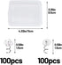 LUNARM 200 PCS Upholstery Tacks Clear Heads Twist Pins with Storage Box, 2 Styles Bedskirt Pins, 0.59 inches Tacks for Furniture, Slipcovers, and ...