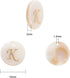 Airssory 26 Pcs Letter A-Z Initial Alphabet Carved Flat Round Natural Freshwater White Shell Charms Top Drilled Hole Tiny Pendants Kit for Jewelry...