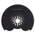 ViaGasaFamido 10Pcs Oscillating Saw Blades Semicircle High Carbon Steel High Hardness Oscillating Multi Wood Grinding Tool Hole Opening 91mm for W...