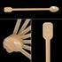 Coffee Spoon 500 PCS Disposable Tiny Coffee Tea Spoon Beige Plastic Stir Cocktail Sticks Mini Tea Stirrer...