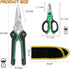 8.5 Inch Heavy Duty Scissors, Multifunction Shears Stainless Steel Blades with TPR Comfort Grips for Cutting Cable Wires, Cardboard, Leather...