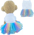ANIAC White Dog Dress,Summer Dog Clothes for Small Dog Girl, Spring Puppy Princess Dress, Cat outfit,Pet Clothing for Cats Kitten Chihuahua Yorkie...