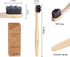 Bamboo Micro-Nano Toothbrushes, Extra Soft Toothbrush with 20000 Bristles Designed for Sensitive Gums Kids Adults (Black White 20P)...