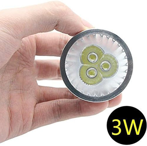 MR16 LED Bulbs MR16 3W LED Cool White Light Bulbs GU5.3 MR16 LED Bulbs 12V 3 Watt LED Spotlight Bulbs for Landscape Recessed Track Lighting,20W Ha...
