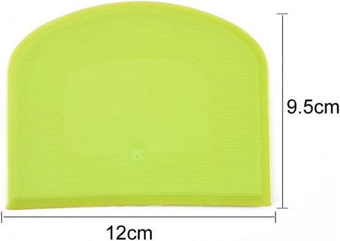 2 Pieces Dough Scraper Bowl Scraper Food-safe Plastic Dough Cutter Flexible Plastic Scraper Practical Bench Scraper Multipurpose Food Scrappers fo...