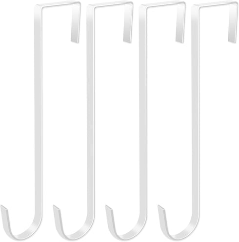 Pool Pole Hanger Hooks for Fence, No Drill White Pool Fence Hooks for Swimming Pool Equipment, Skimmers, Vacuum Hose, Brushes, Leaf Rakes, Garden ...