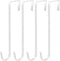 Pool Pole Hanger Hooks for Fence, No Drill White Pool Fence Hooks for Swimming Pool Equipment, Skimmers, Vacuum Hose, Brushes, Leaf Rakes, Garden ...