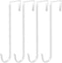Pool Pole Hanger Hooks for Fence, No Drill White Pool Fence Hooks for Swimming Pool Equipment, Skimmers, Vacuum Hose, Brushes, Leaf Rakes, Garden ...