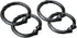 Hand Forged Metal Twisted Napkin Ring Set of 4 Pcs Wrought Iron Handmade Napkin Ring for Wedding Dinner Parties, Dining Room, Family Gathering and...