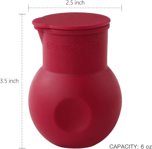 Webake Silicone Chocolate Melting Pot Microwave Melt and Pour Candy Butter Warmer for Mold Heat Sauce Syrup Cream, European Standard Silicone Baki...