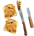 Performore 2PCS Spreader Knives, 12” Peanut Butter Knife that Works Great with Jars and 5” Short Spreading Knife, Stainless Steel Spatulas with Wo...