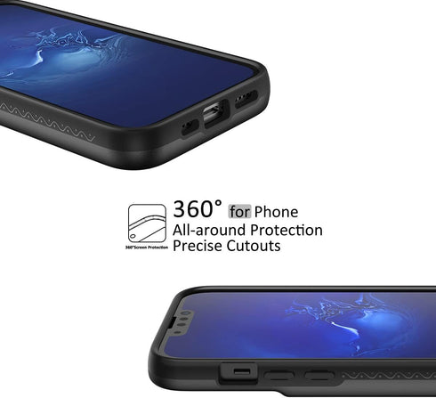 WeLoveCase for iPhone 13 / iPhone 14 Wallet Case with Credit Card Holder & Hidden Mirror, Two Layer Shockproof Heavy Duty Protection Cover Protect...