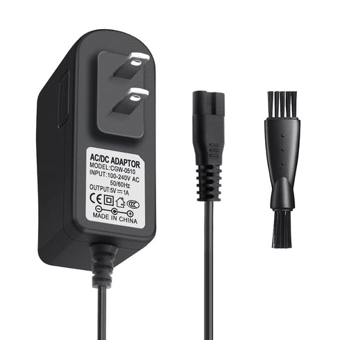 5V Power Cord Replacement HOLDOG Dog Clippers Charger for Professional Heavy Duty Dog Grooming Clipper 3-Speed Low Noise High Power Rechargeable C...