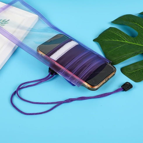 Triple Seal Splash Swim and Deep Diving Waterproof Shower Phone Pouch Cover is Designed for Complete Waterproof Protection Swimming Case Snorkelli...