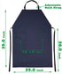 Waterproof Rubber Vinyl Apron W/ 2 Pockets - Lab Apron for DishWashing,Grooming Blue...