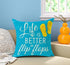 Bnitoam Summer Beach Phrases Best Gift Cotton Linen Square Decorative Throw Pillow Cover Cushion Case for Sofa Bed Couch Outdoor Pool 18 x 18 inch...