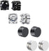 HENGYID 4 Pairs Stainless Steel Magnetic Stud Earrings for Men Women CZ Magnet Non Pierced Clip On Earrings Set 6MM...