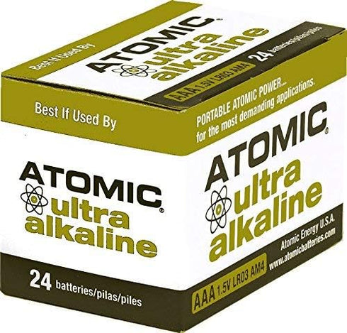 ATOMIC AAA Battery 1.5V Ultra Alkaline LR03 AM4 (24 Batteries)...