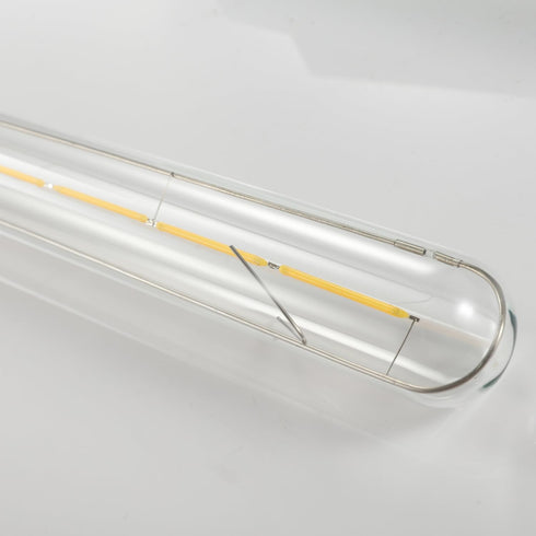 Leools T300 Dimmable Led Tubular Bulb 6W,Long Tube Edison Led Vintage Filament Bulb,60W Equivalent,4000K Daylight,Clear Glass,Cover E26 Medium Bas...