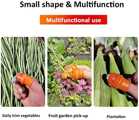 Upgrade Garden Silicone Thumb Knife, Harvesting Plant Knife, Gardening Gifts Garden Knife Finger Knife, Separator Finger Plant Fruit Picking Knife...