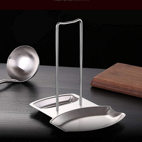 Kitchen Pan Lid Holder for Pots and Spoon Rest Stainless Steel Cookware Organizer Desktop Uncluttered Solution (Lid &Spoon Rest)...