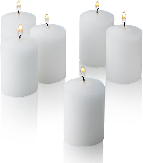 Bulk Pack of 72 White Votive Candles - Box of 72 Unscented Bulk Candles - 15 Hour Burn Time - for Weddings, Restaurants, Parties, Spa and Decorati...