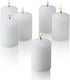 Bulk Pack of 72 White Votive Candles - Box of 72 Unscented Bulk Candles - 15 Hour Burn Time - for Weddings, Restaurants, Parties, Spa and Decorati...