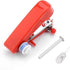 1Set Red Sewing Machine,Handheld Sewing Machine Mini Portable Stitch Manual Sewing Machine for Home Travel Use Mini Portable Sewing Machine(Plasti...