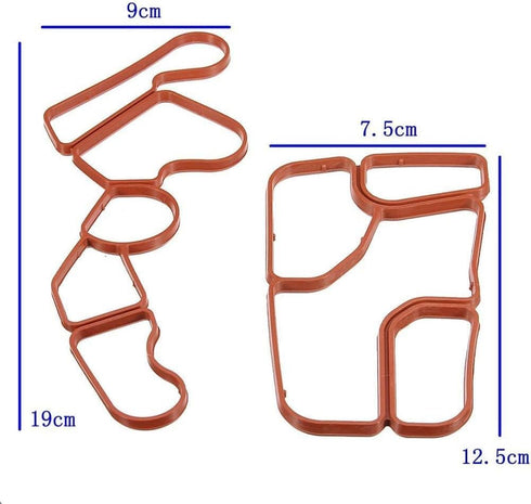 Ensun Engine Oil Filter Housing Timing Case Gasket Replacement for W203 W204 W221 2721840280, 2721840080...