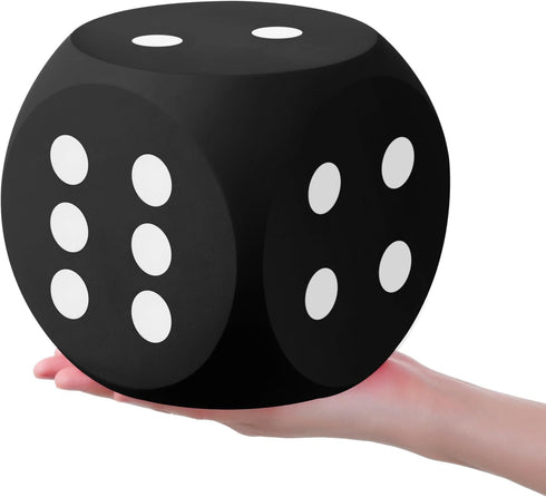 6 Inches Foam Dice Fun Filled Large Educational Toy Kawaii Giant Dice Decorative Eva Foam Jumbo Dice Big Square Building Blocks for Board Game Nig...