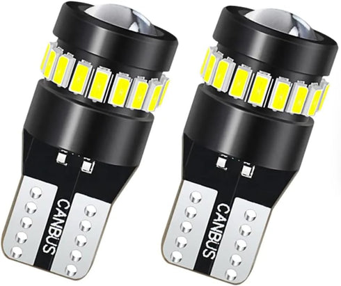 Premium194 LED Bulb Error-Free with Projector & Canbus - 400 Lumens T10 194 LED Auto Bulbs - for Interior, Dome, Map, Door, Courtesy, License Plat...