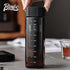Bincoo 480ml Portable Cold Brew Cup with Removable Filter&Clean Brush, Tritan Plastic Iced Coffee Maker, Rectangle Small Iced Coffee Cups with Sca...