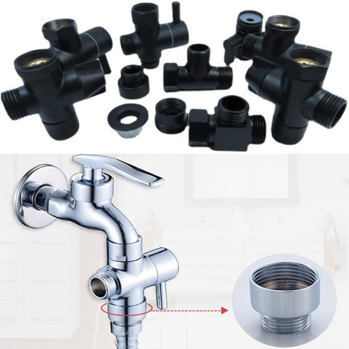 Brass Faucet Adapter, G3/4" to G1/2" Faucet Aerator Adapter Hose Thread Fitting Connector for Washing Machine Dishwasher Garden (Chrome Silver)...