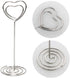 Table Number Card Holders Place Card Holder, 25 Pack Picture Holders for Tables, Heart Shape Photo Number Stands Menu Paper Card Clips for Wedding...