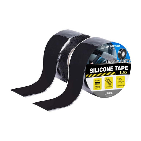 Seal Self Fusing Silicone Tape, 2 Rolls 1inx10' Weatherproof Hose Repair Tape, Heavy Duty and Leak Proof Rubber Hose Tape?Flex Seal Tape for Emerg...