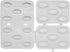 Kofte Meatball Maker Press Mold 5 In 1 Set, 3 Steps Easily To Make Pro Kubba Rollers 3inch X 2inch With Hook Holes...