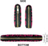 WIRESTER PU Leather Clutch Purse Card Holder Wallet, Zip Around Long Wallet for Women - Black Hot Pink Leopard...