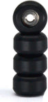Teak Tuning CNC Polyurethane Fingerboard Bearing Wheels, Black - Set of 4 Wheels - Durable Material with a Hard Durometer...
