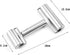 Smooth Stainless Steel Rolling Pin Pastry and Pizza Double Dough Baker Roller Metal Kitchen Utensils Ideal for Baking Dough, Pizza, Pie, Pastries,...