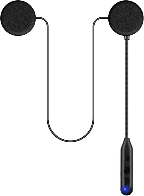 Motorcycle Helmet Speakers Headphones with Good Sound,Loud,Long-Lasting,Large Button for Gloves,Fast and Stable Connection,Answer Automatically,Vo...