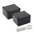 LeMotech Electrical Box ABS Plastic Project Box IP65 Waterproof Junction Box Project Case Universal Enclosure for Electronics Black 2.48x 2.28x 1....