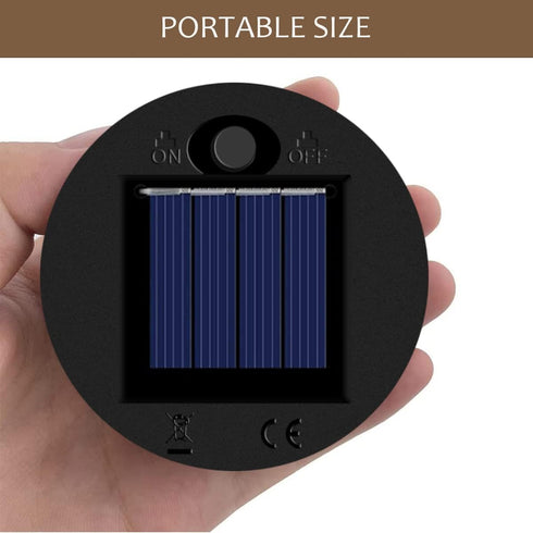 2 Pack Replacement Solar Light Parts,Solar Lights Replacement Top, 8 lumens Solar Light Inserts for Lanterns, Waterproof Battery Box Top DIY Outdo...