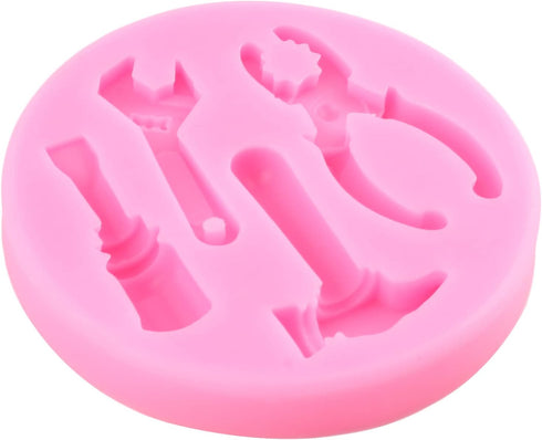Hand Tools Silicone Molds Construction Tools Chocolate Fondant Molds Steampunk Gear Mold For Cake Decorating Cupcake Topper Sugar Gum Paste Candy ...