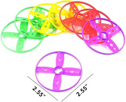 12PCS Flying Disc Launcher Toy Supplements, Manual Capture Game for Kids, Outdoor Toys for Toddler Ages 3-8...