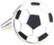 Soccer Ball Black White Pair Cufflinks in a Presentation Gift Box & Polishing Cloth...