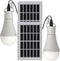 Solar Light Bulbs Dusk to Dawn Solar Lights Indoor, Portable Solar Chicken Coop Lights Hanging Solar LED Camping Lights, 2-Pack...
