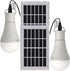 Solar Light Bulbs Dusk to Dawn Solar Lights Indoor, Portable Solar Chicken Coop Lights Hanging Solar LED Camping Lights, 2-Pack...